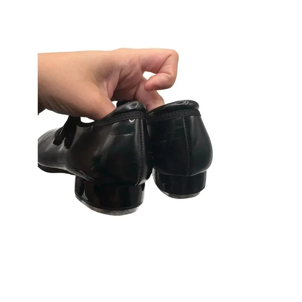 Black Mary Jane Tap Shoes Girls Size 2A Dance Recital Practice Performance Jazz